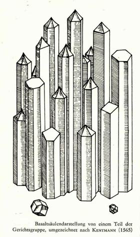 erste bildliche Darstellung des Stolpner Basalts